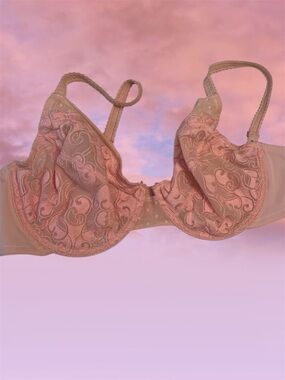 Soft Lace Underwire Bra - Blush Pink